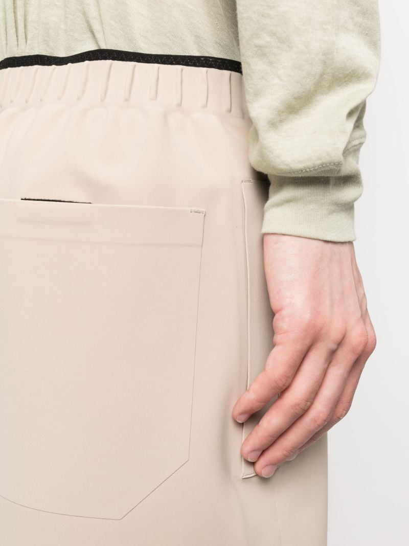Neutral Elasticated Waist Shorts