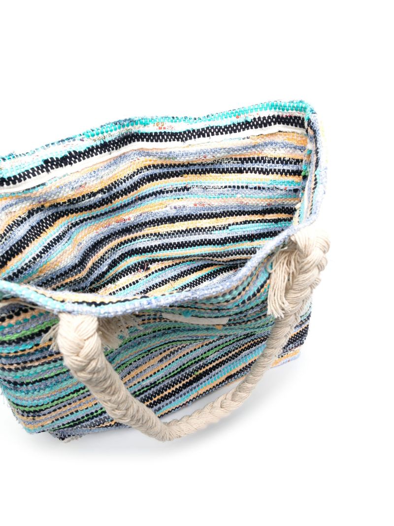 Blue Bamboo Large Tote Bag