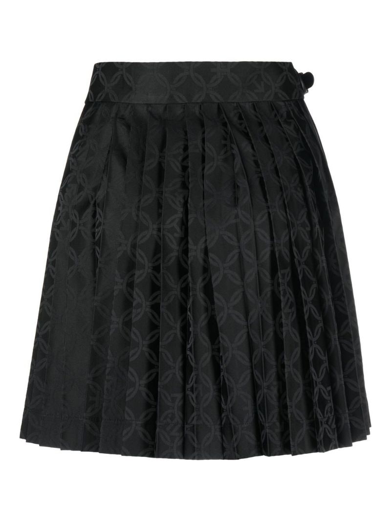 Black Jacquard Mini Kilt