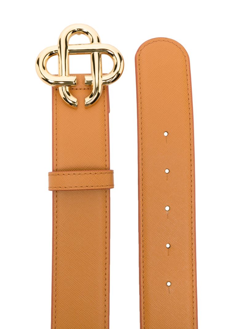 Brown Logo Leather Belt