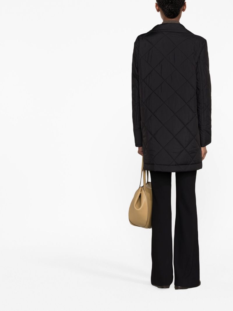 Black Denman Double-breasted Coat