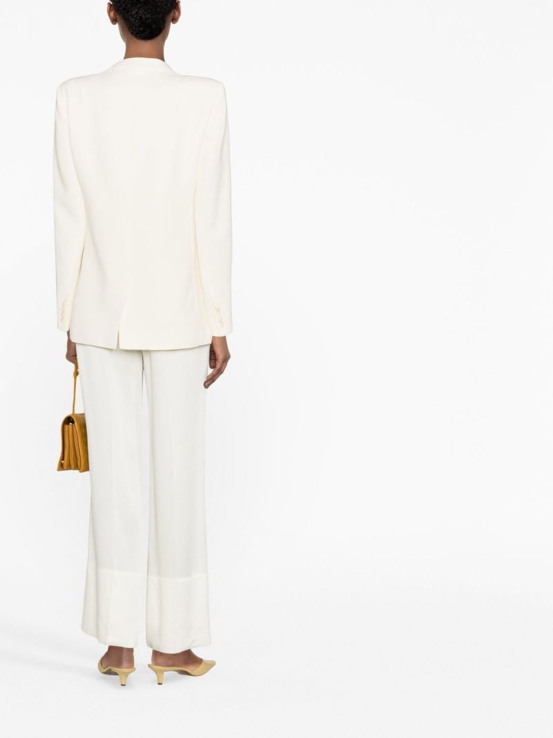 White Single-breasted Blazer
