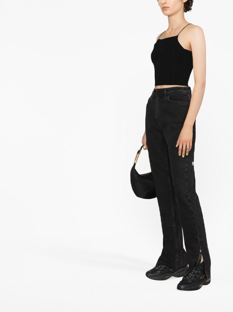 X P.e Nation Black Melrose Straight-leg Jeans