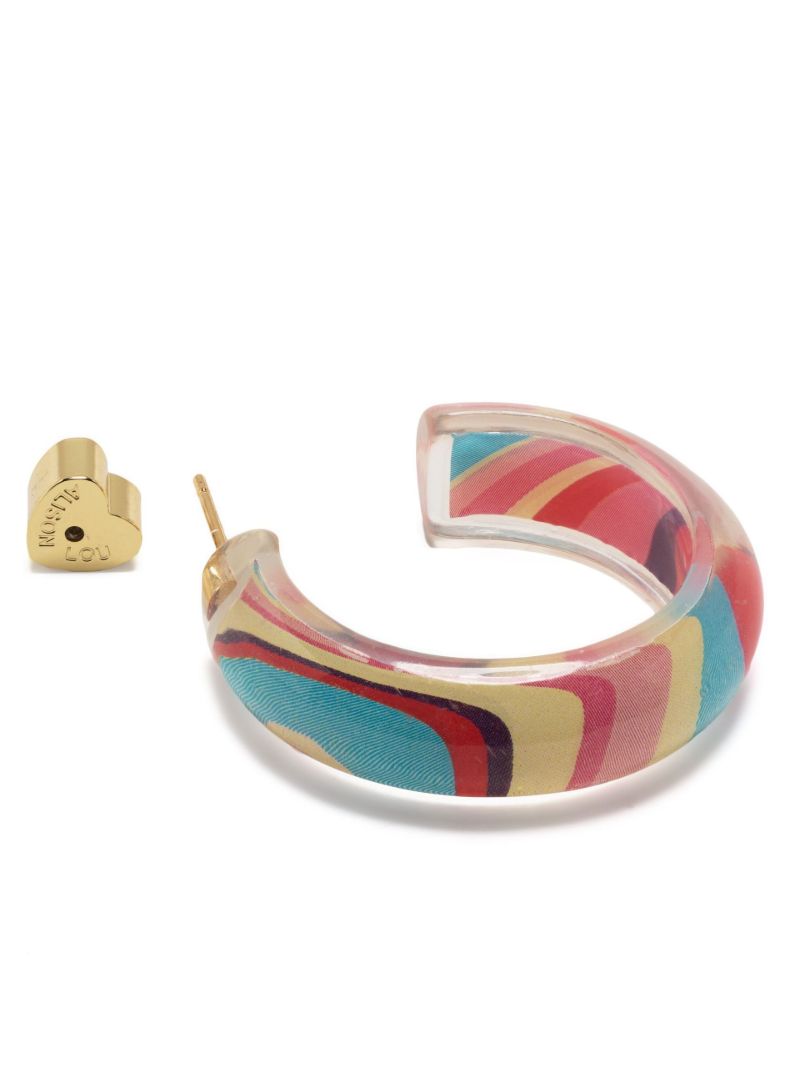 Gold-plated Jelly Small Hoop Earrings