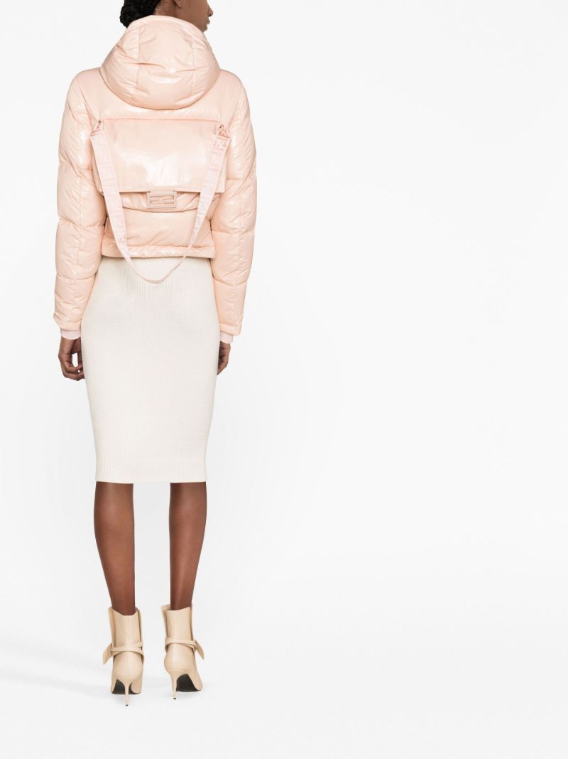 Pink Logo Puffer Jacket