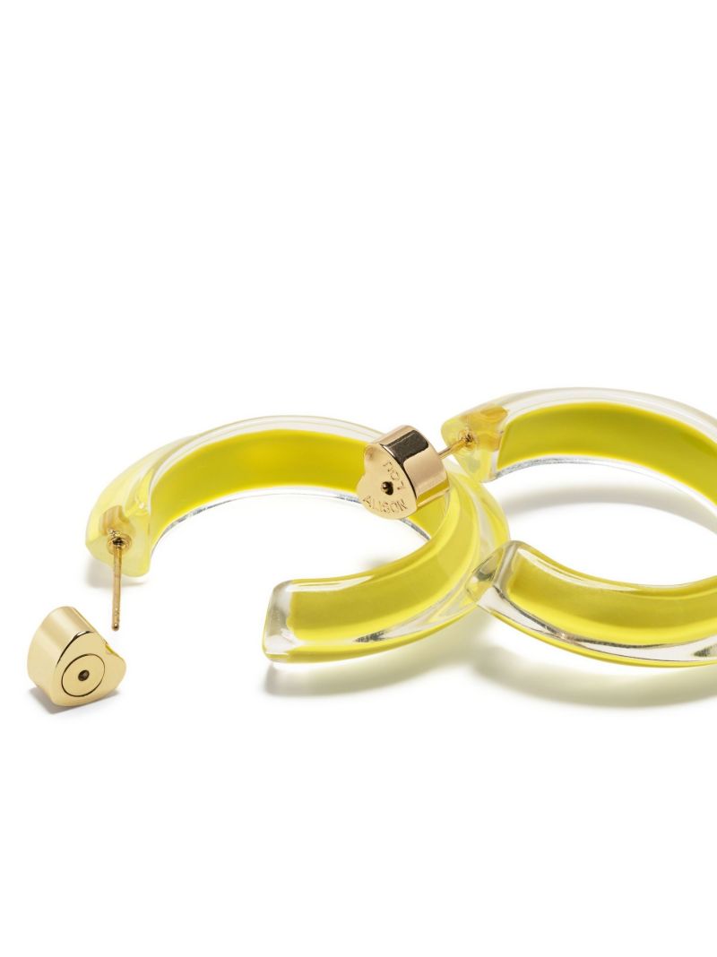 Gold-plated Jelly Small Hoop Earrings