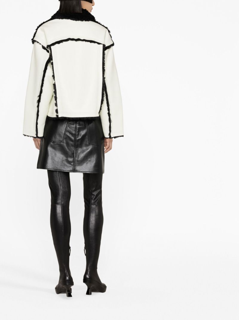 Green Callie Faux-leather Jacket