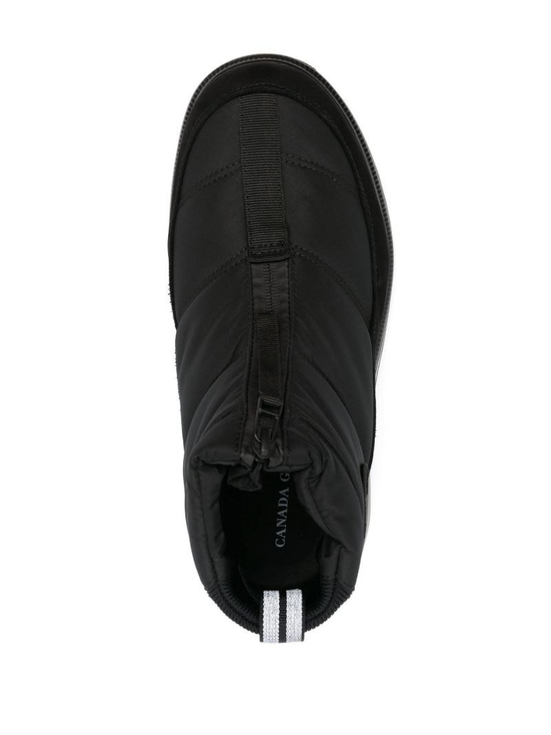 Black Crofton Quilted Ankle Boots