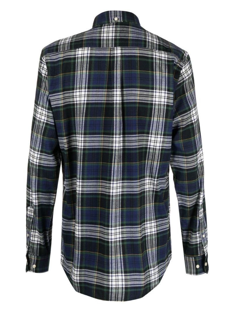 Blue Plaid Cotton Shirt