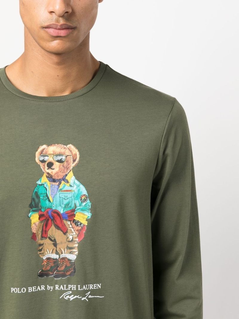Green Polo Bear Long Sleeved T-shirt
