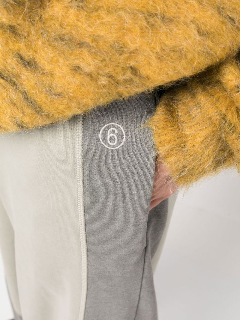 Green Panelled Track Pants