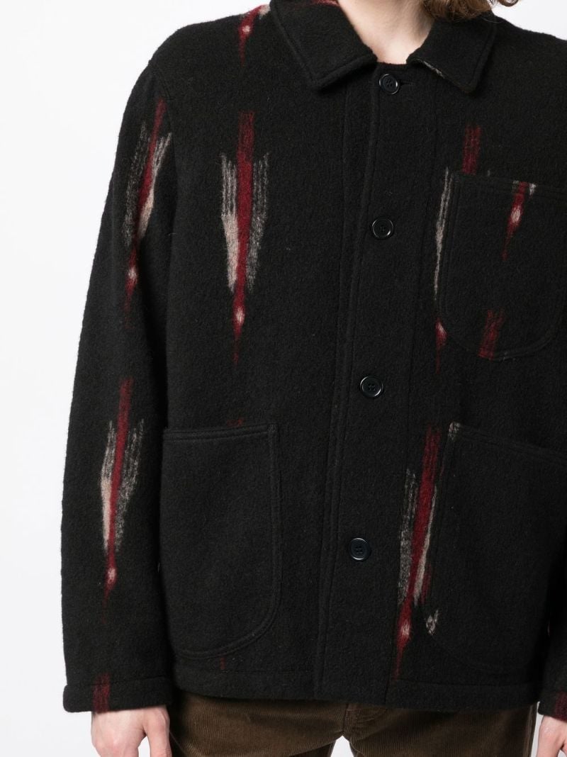 Black Labour Bird Print Jacket