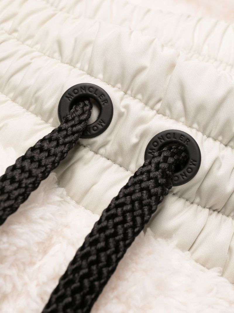 White Fleece Track Pants