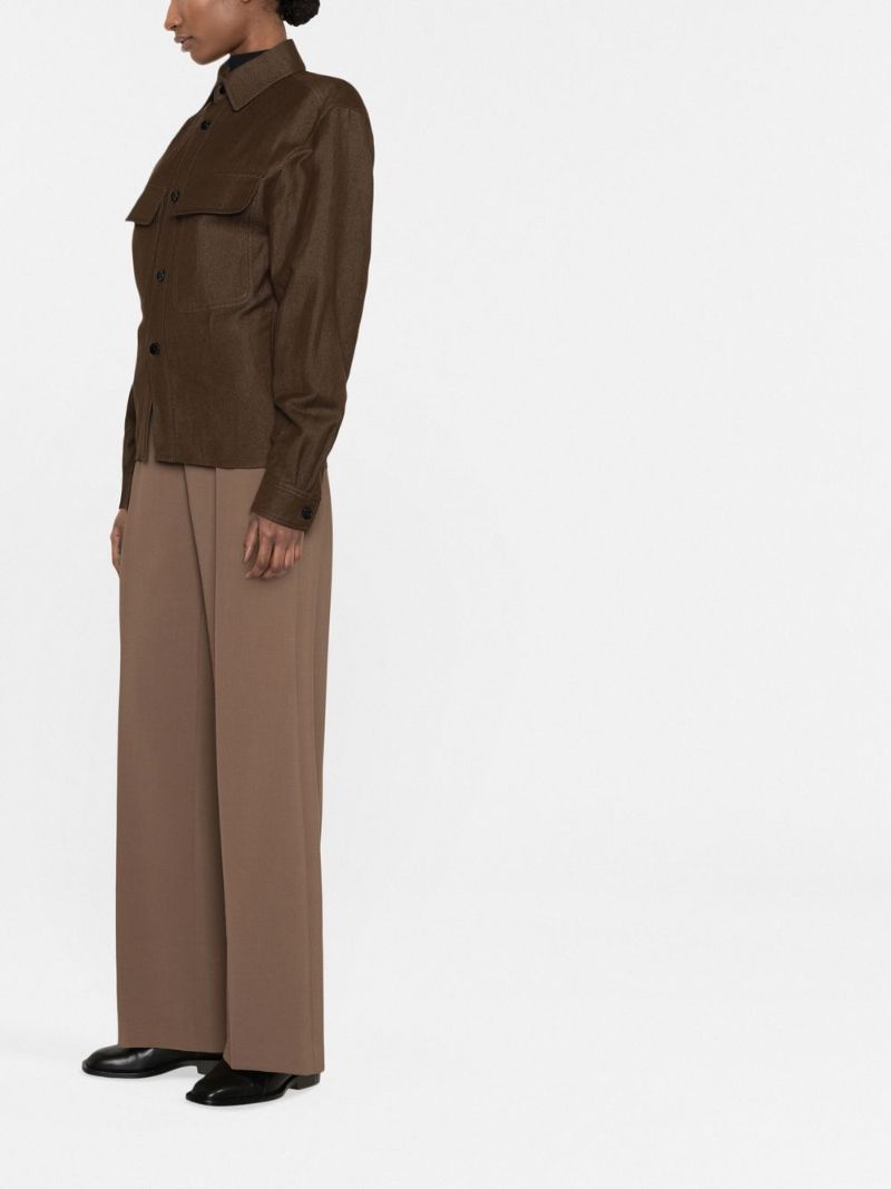 Brown Fitted Shirt