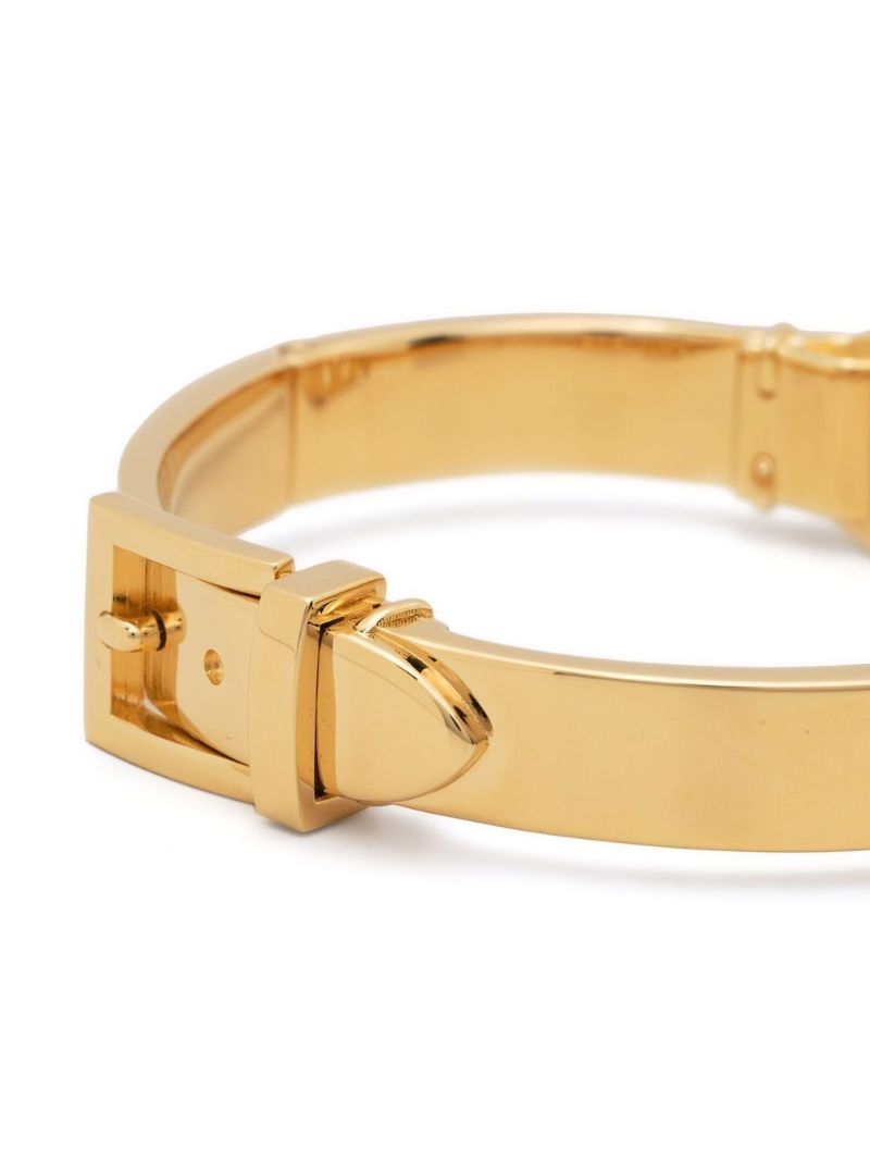 Gold-tone Vlogo Signature Bangle Bracelet