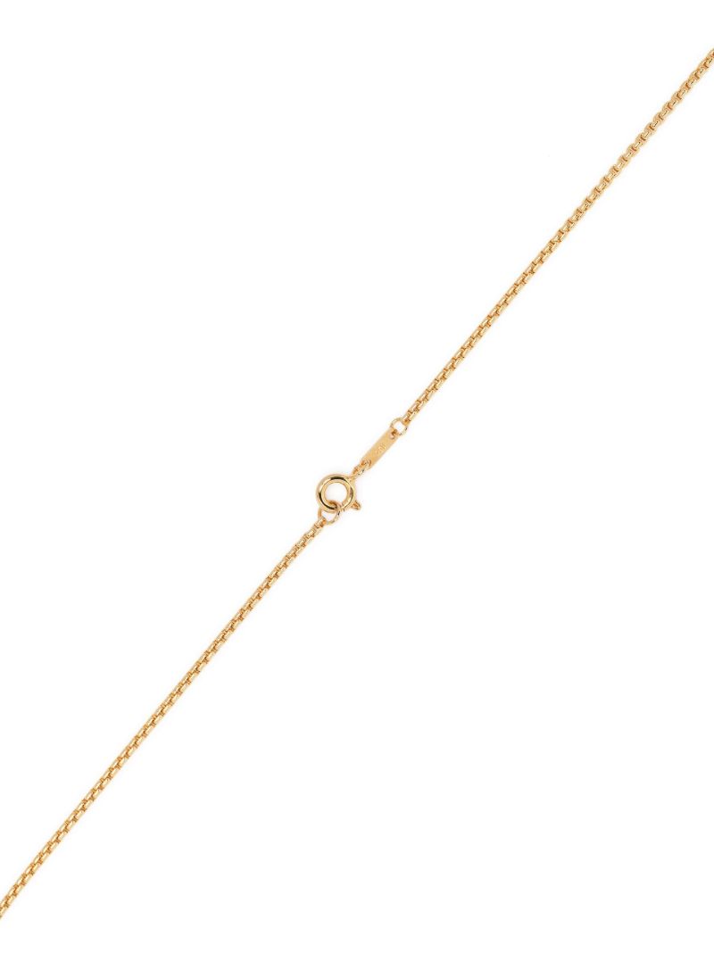 18k Yellow Gold Oblong Jade Necklace