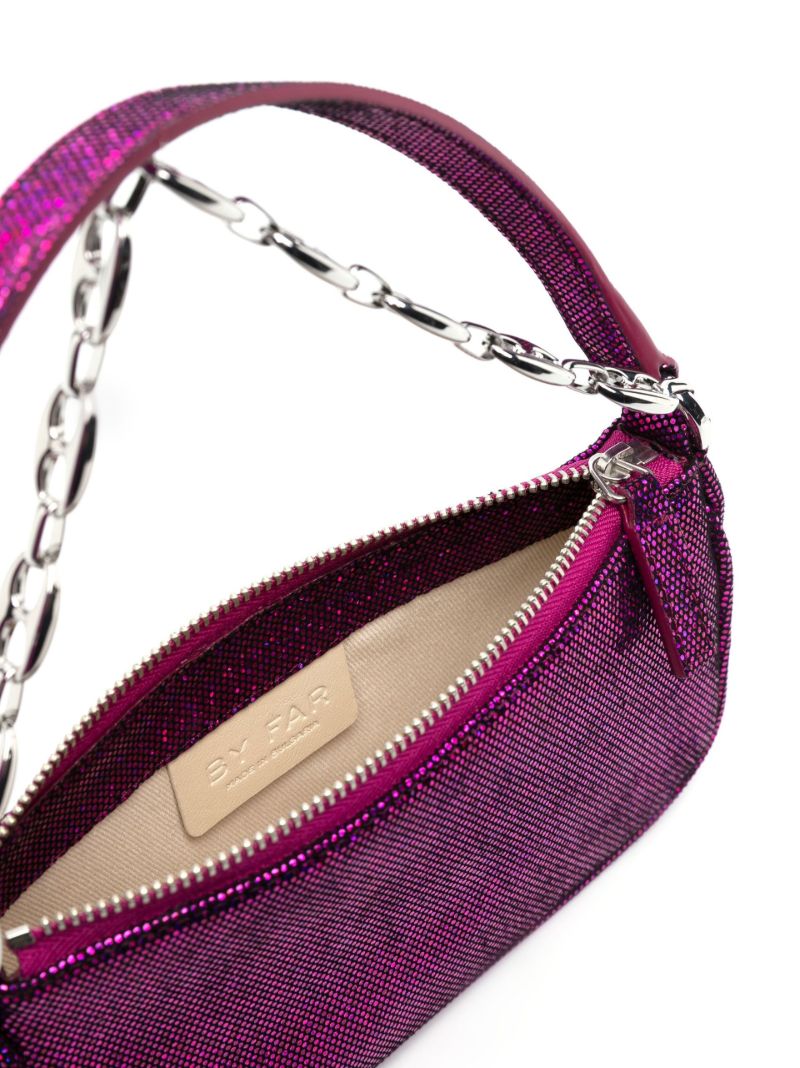 Pink Rachel Mini Disco Dot Leather Shoulder Bag