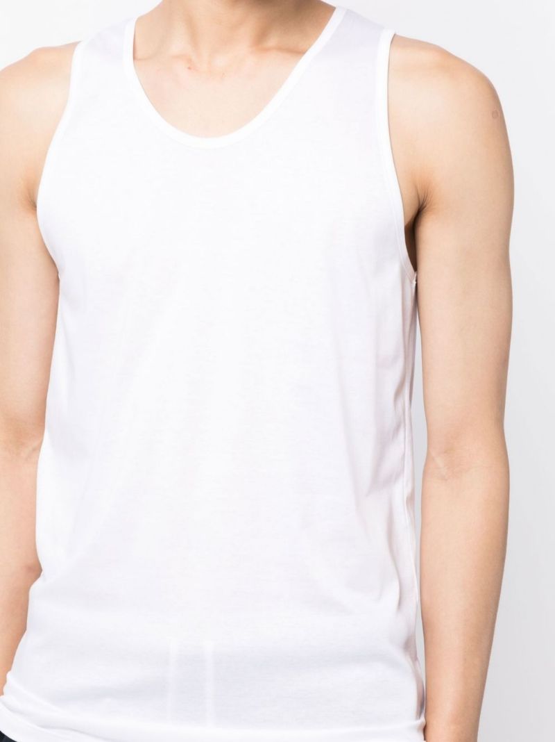 White Cotton Tank Top