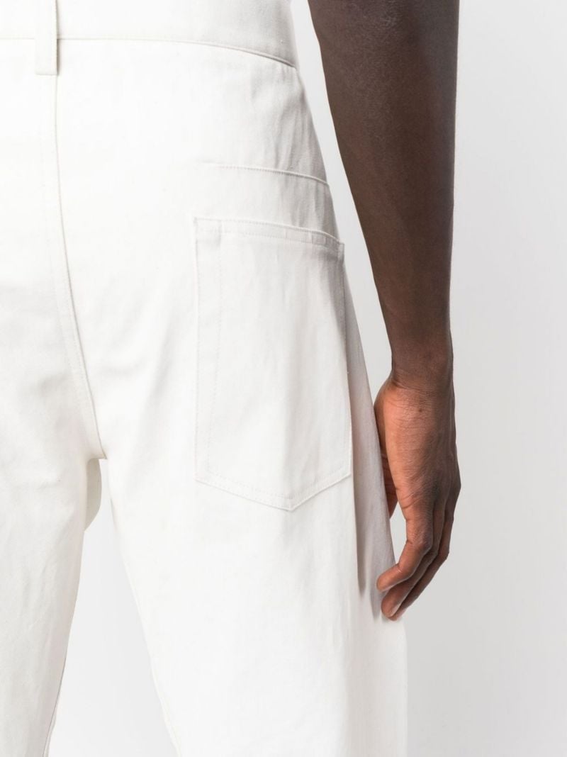 White Loose Fit Trousers