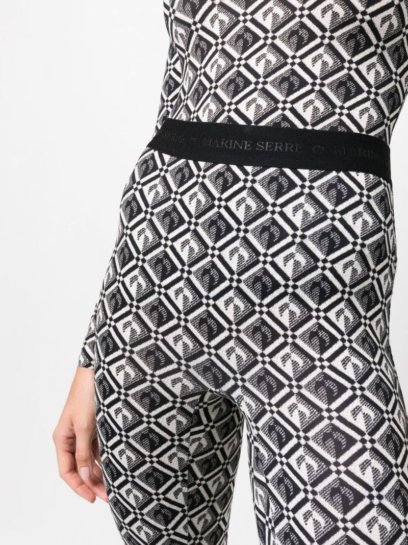 Black Moon Diamond Fuseaux Leggings