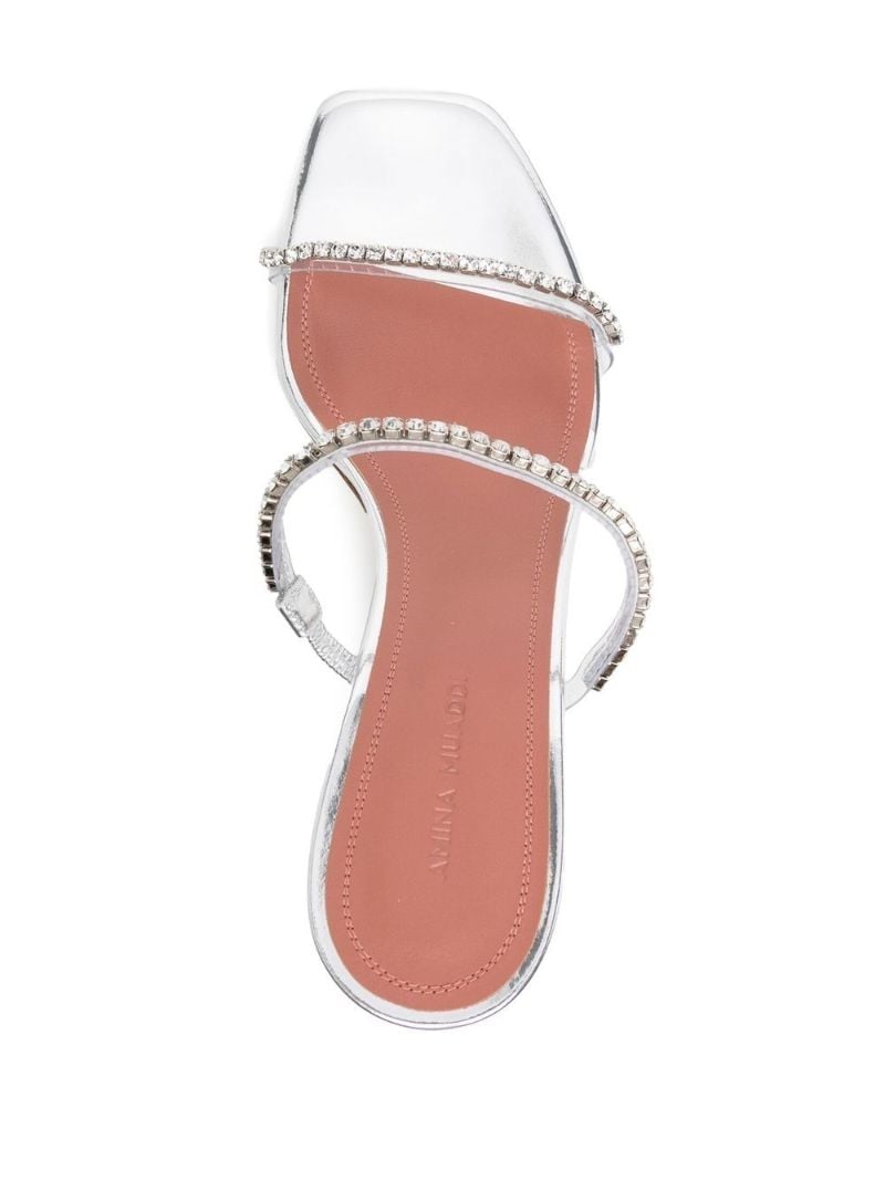 Silver Gilda 70 Crystal Sandals