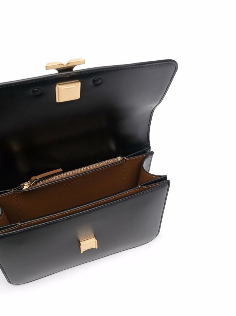 Black Eleanor Leather Cross Body Bag
