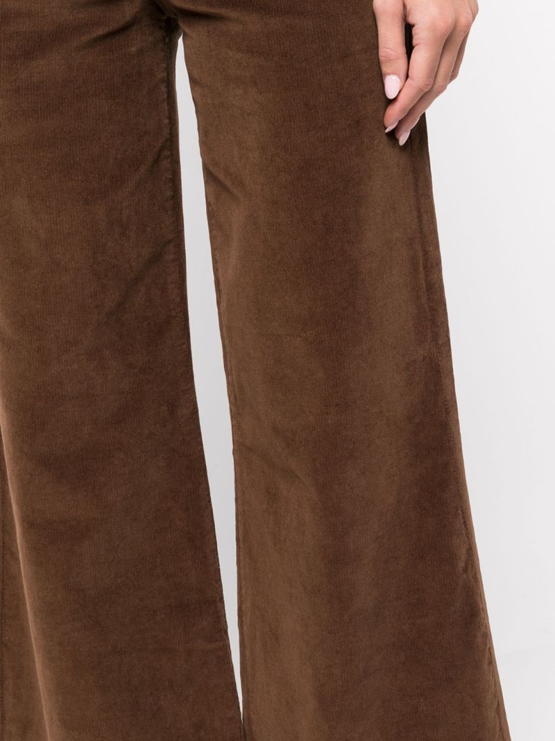 Brown Le Palazzo Wide-leg Jeans