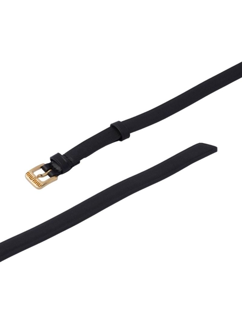 Black Buckle Detail Belt