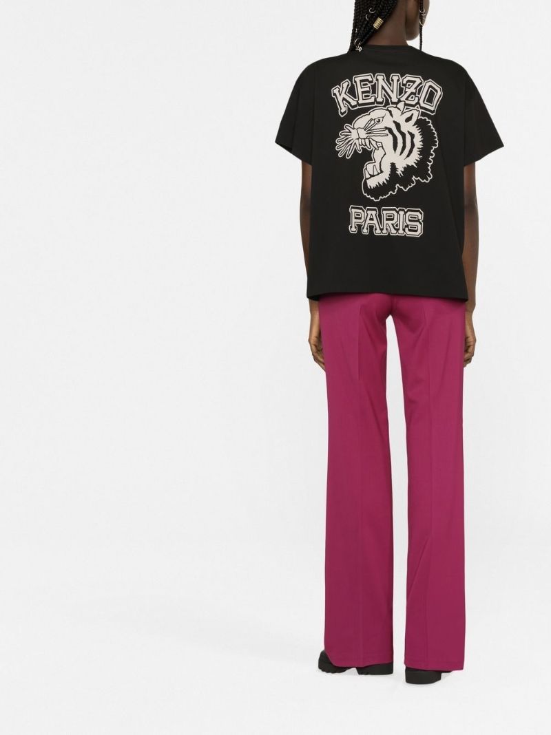 Black Logo Print Cotton T-shirt