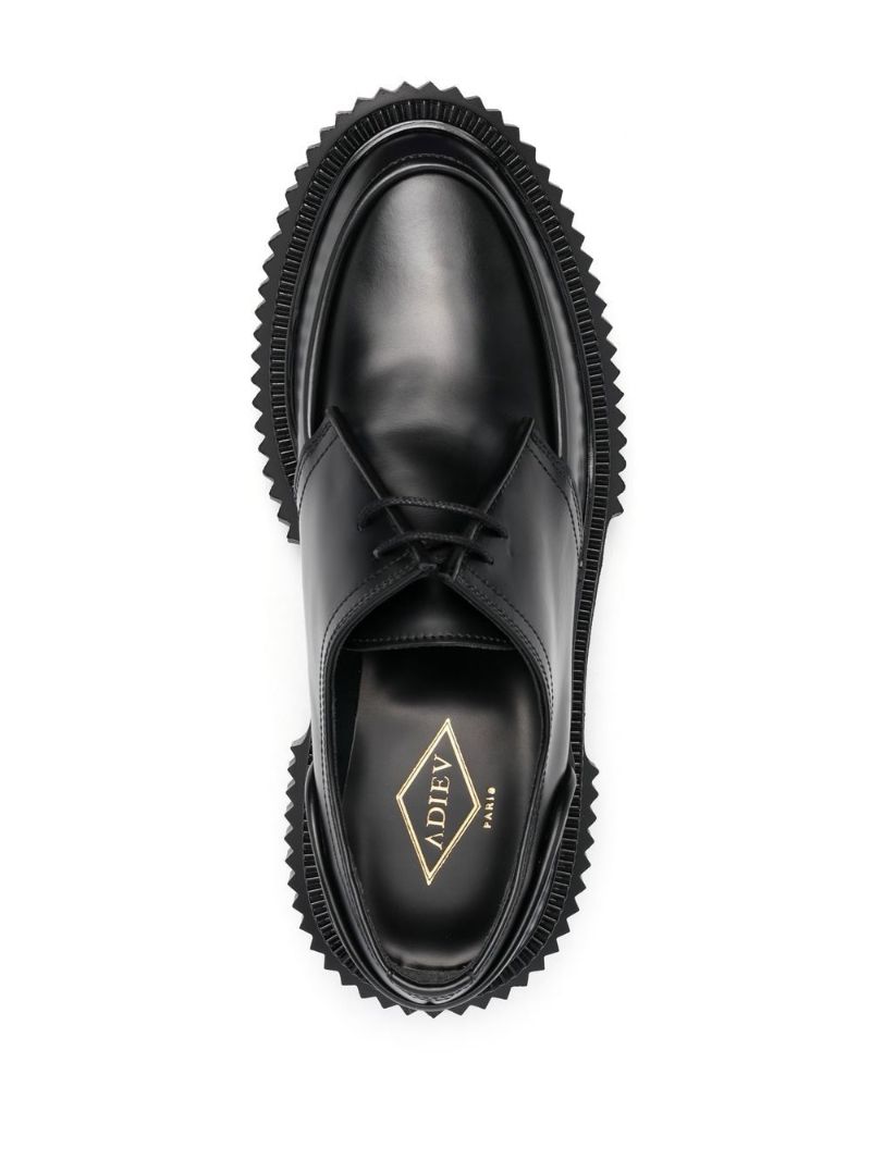 Black Type 181 Leather Derby Shoes