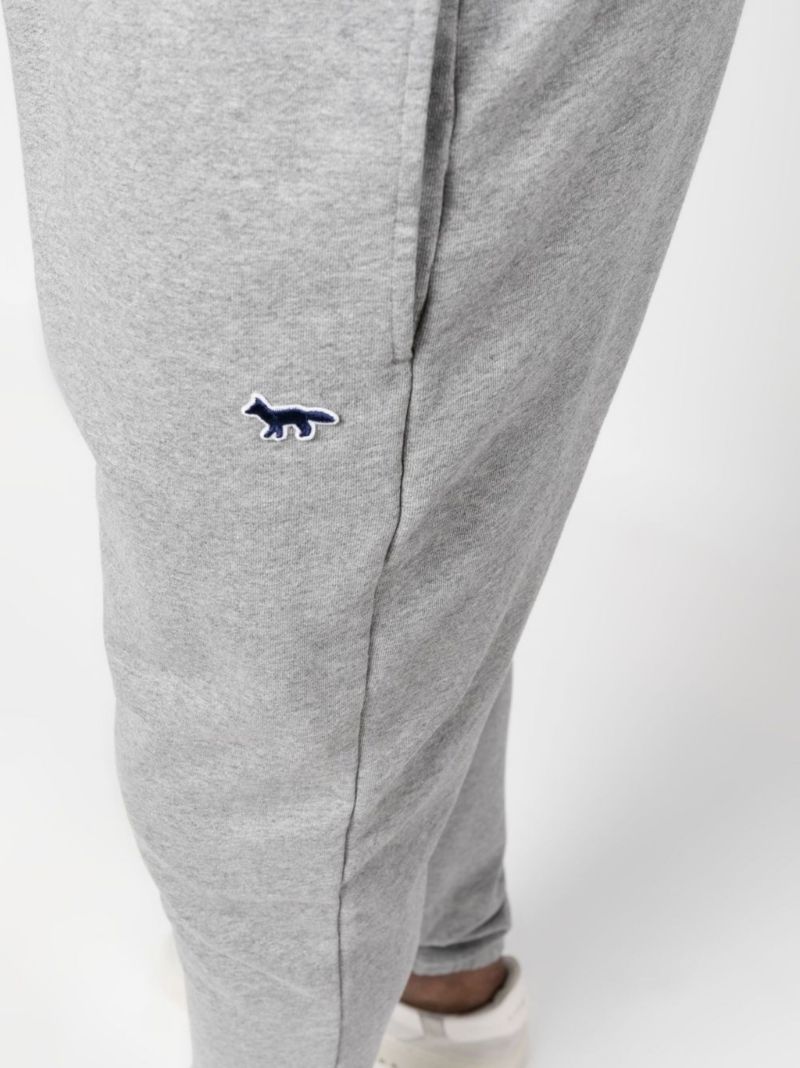 Grey Fox Patch Cotton Track Pants