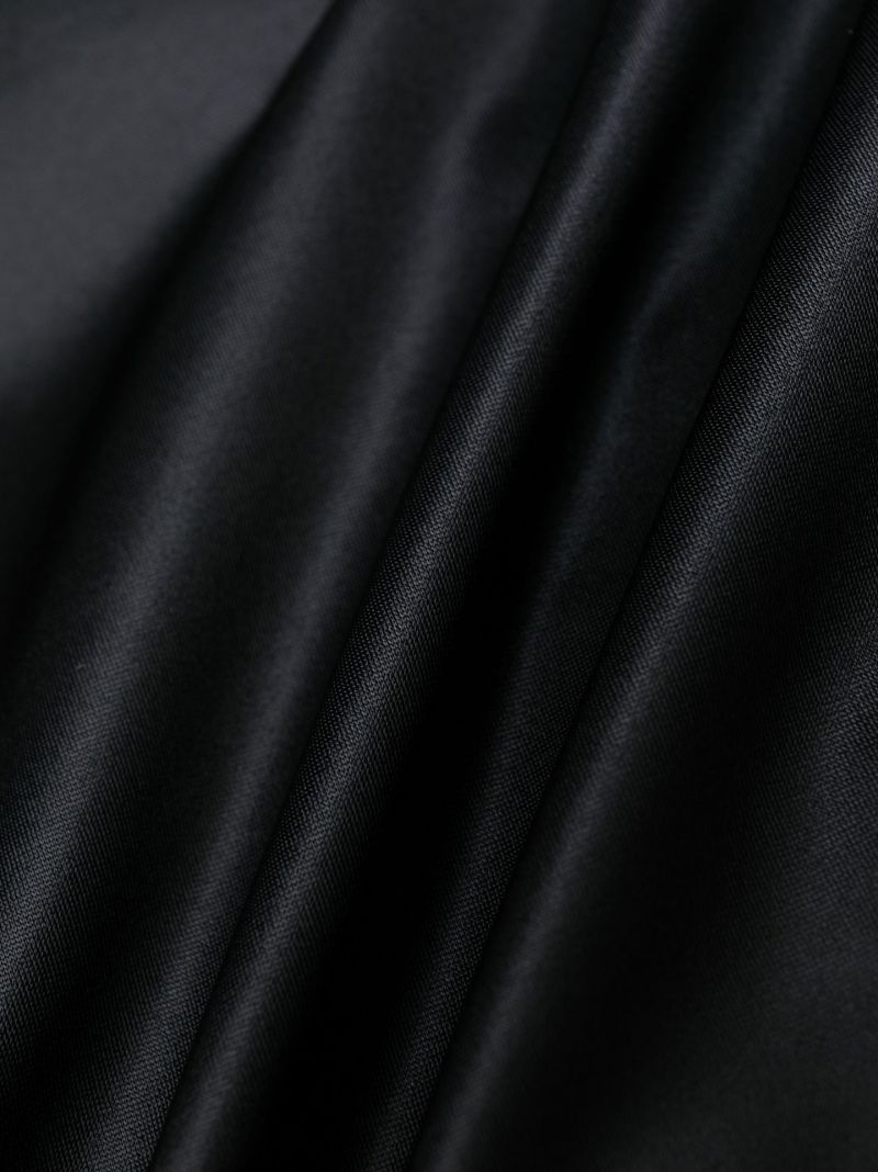 Black Shaping Satin Cotton Thong