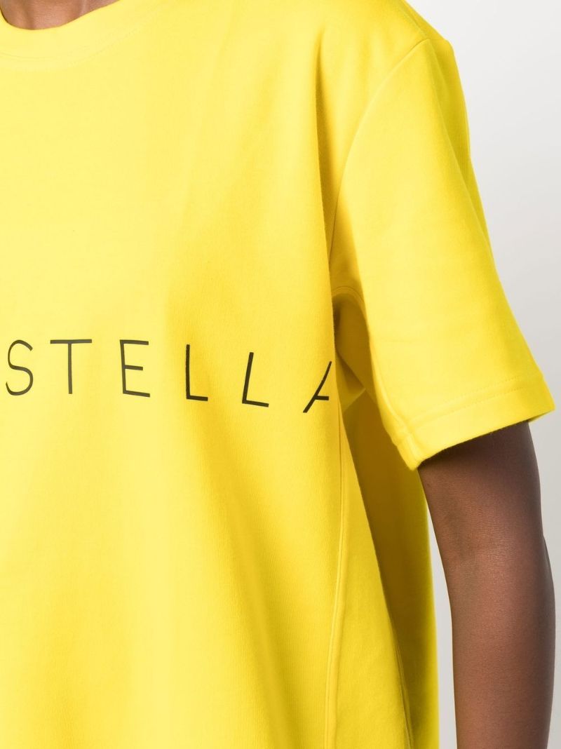 Yellow Logo Print T-shirt