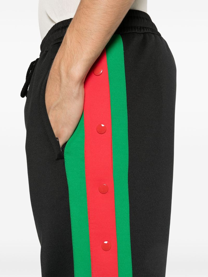 Black Logo Drawstring Track Pants