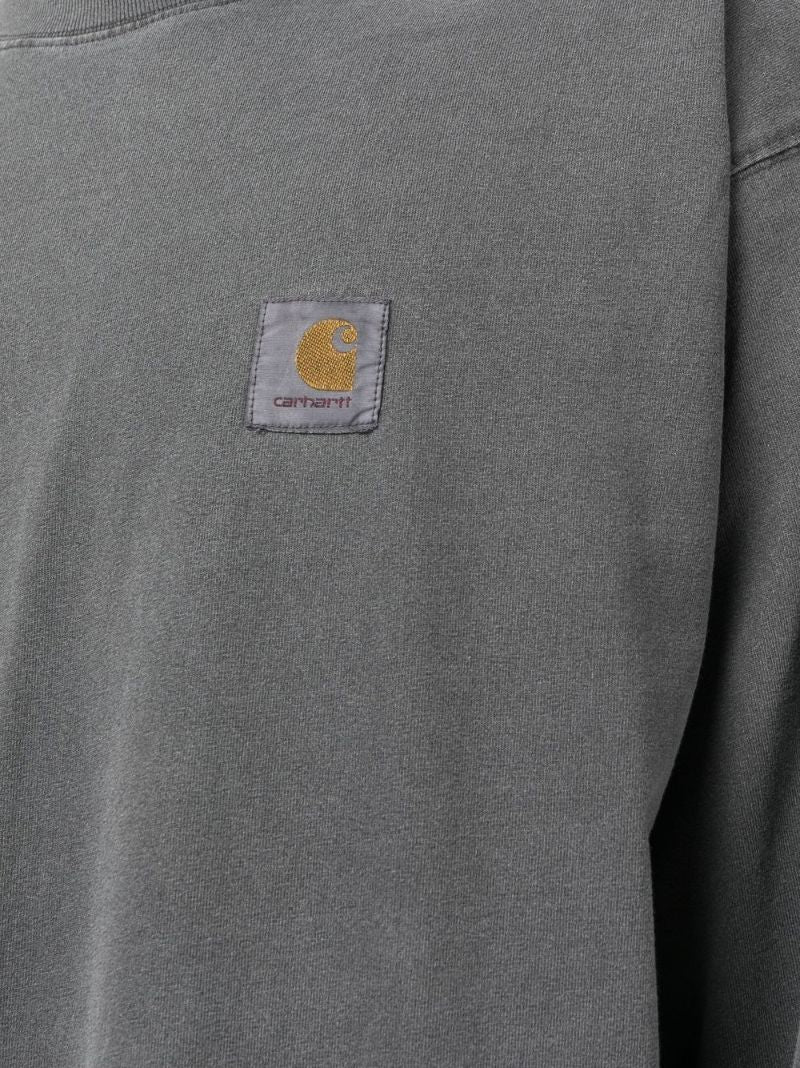 Grey Vista Logo Patch Cotton Sweatshirt