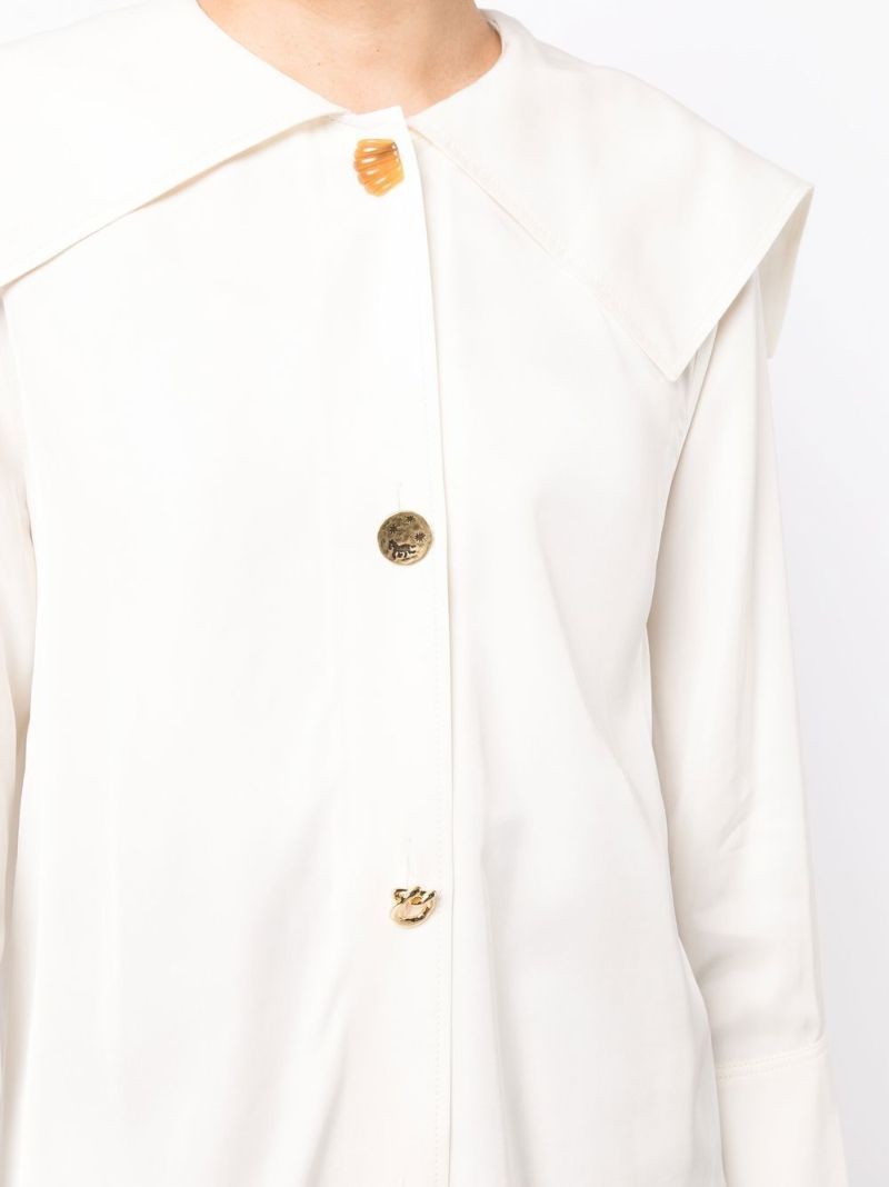 White Eden Sailor Collar Shirt