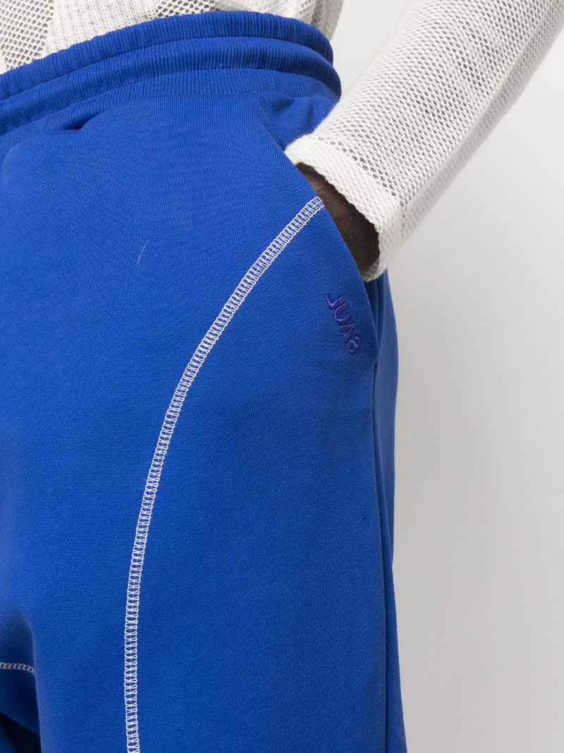 Blue Drawstring Track Pants