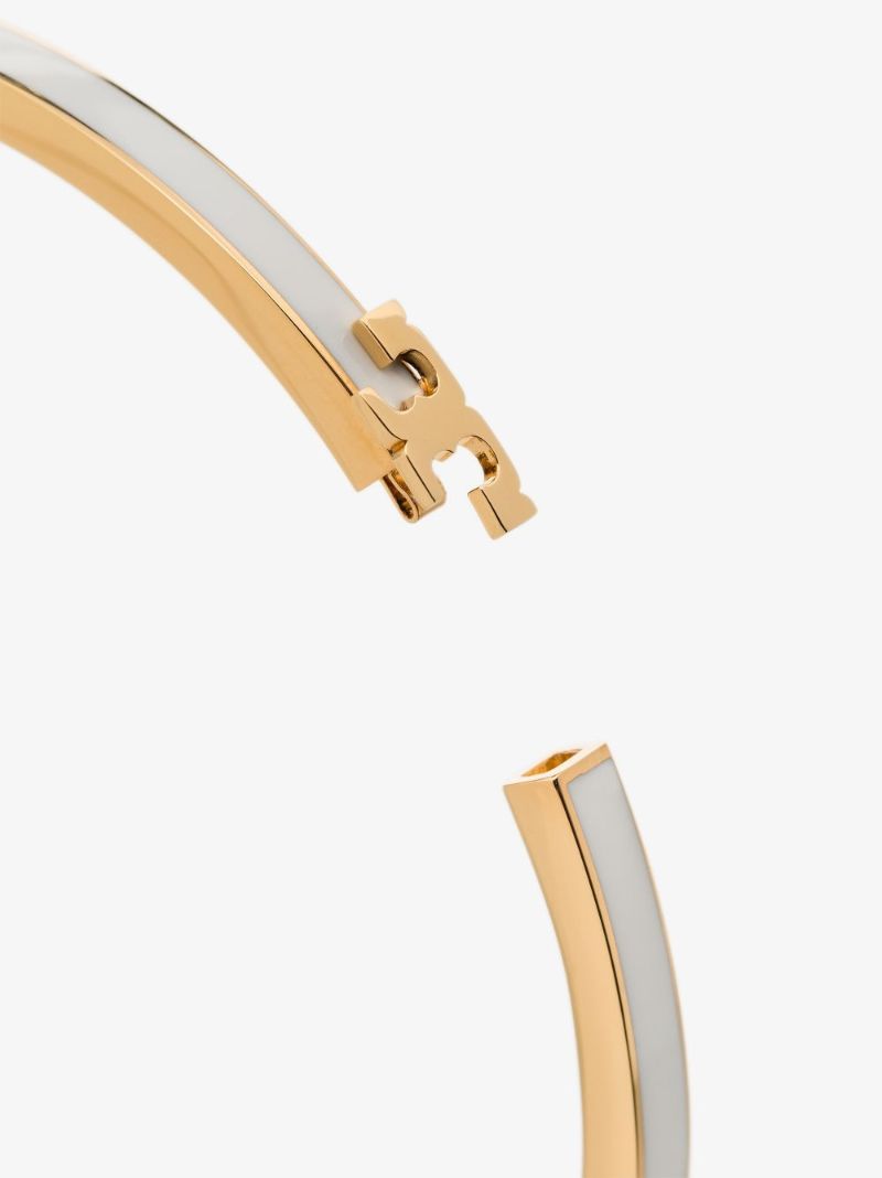 Gold-plated Serif-t Stackable Bracelet