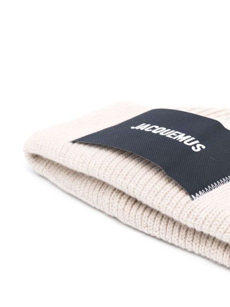 Neutral Le Bonnet Ribbed Wool Beanie
