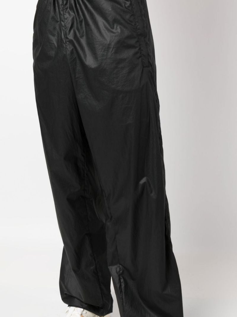 Black Cotton Track Pants