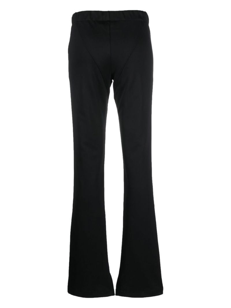 X Victoria Beckham Black Logo Print Track Pants