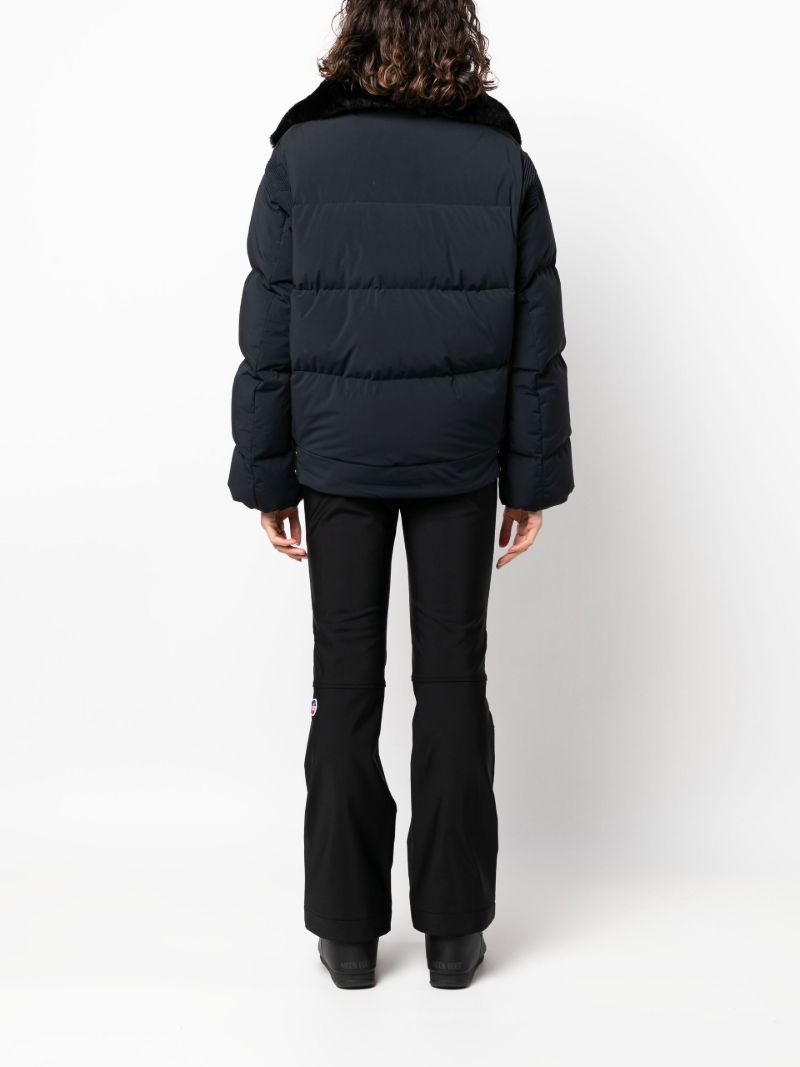 Black Dolores Quilted Ski Jacket