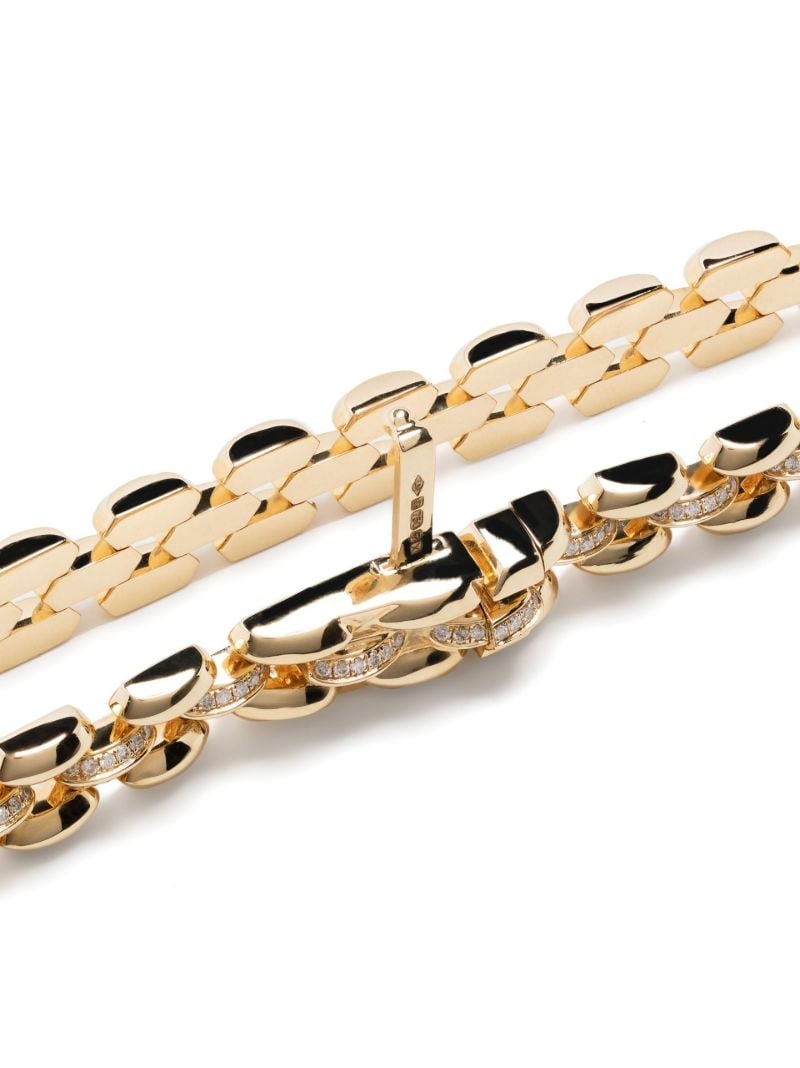 18k Yellow Gold Three Row Cleo Diamond Bracelet