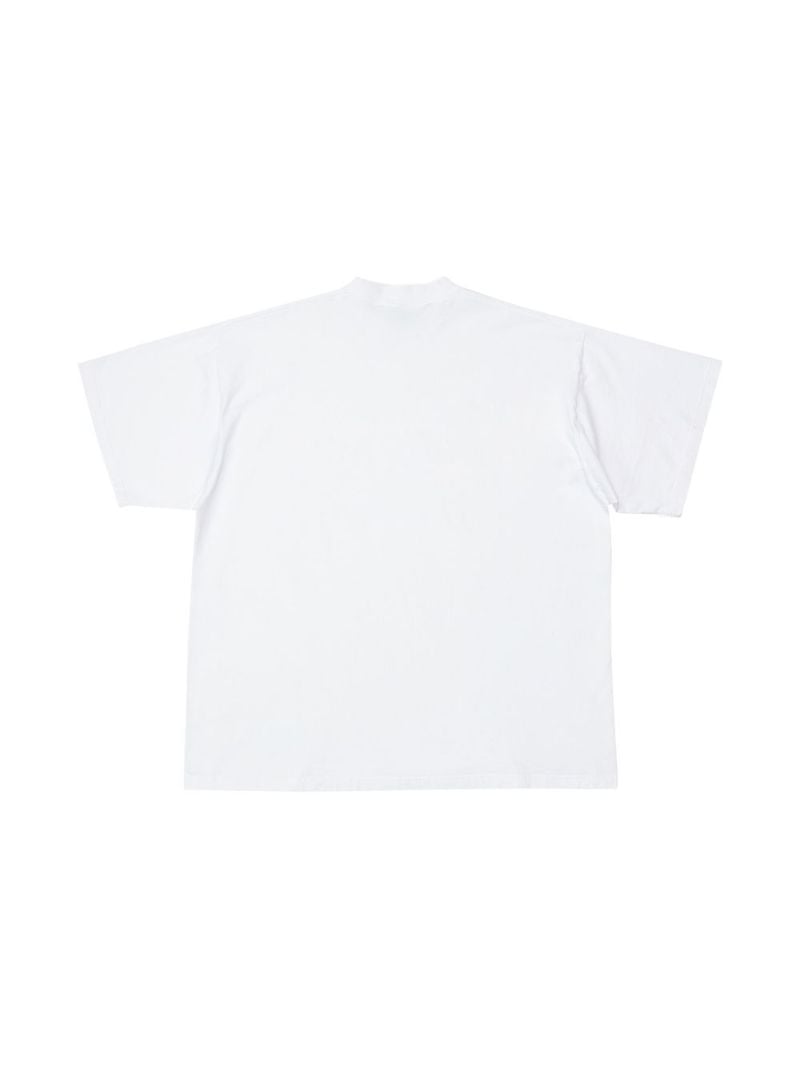 X Adidas White Logo Embroidered Crew Neck Cotton T-shirt
