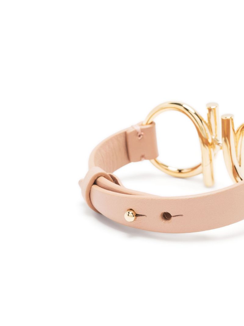 Pink Gancini Plaque Bracelet