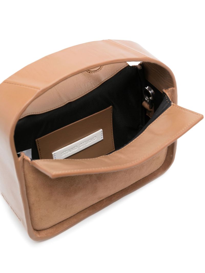 Brown Minnie Suede Shoulder Bag