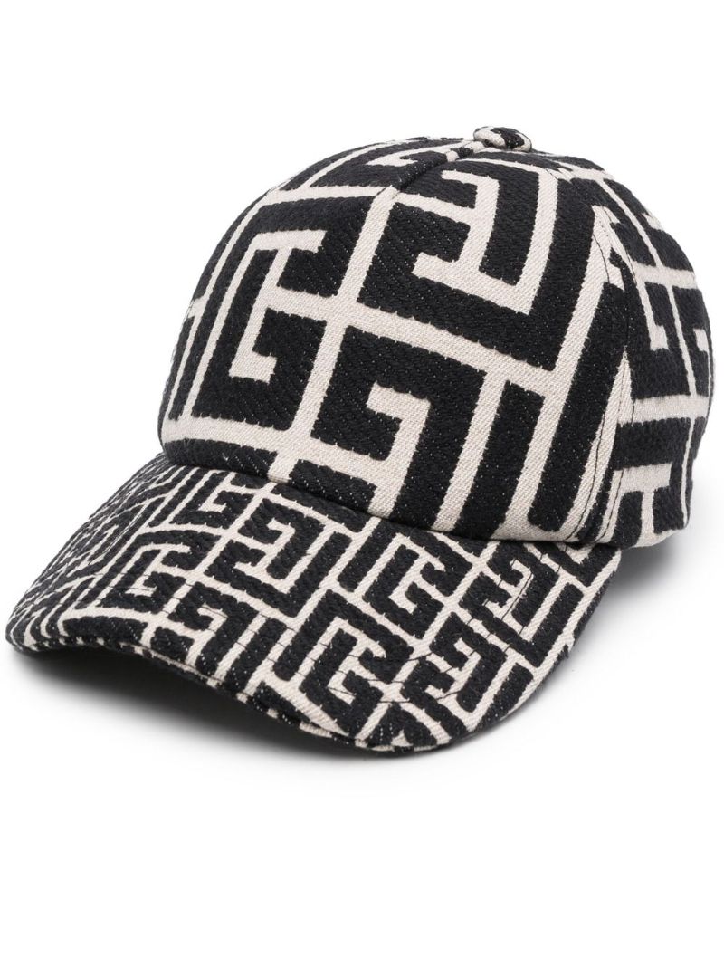 Neutral Monogram Jacquard Baseball Cap