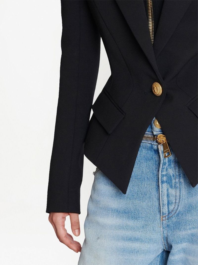 Black Single-breasted Blazer