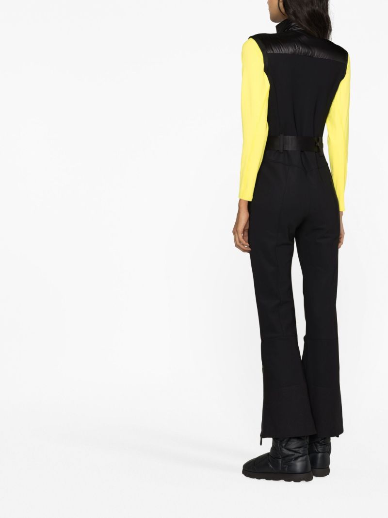 Black Padded Sleeveless Ski Suit