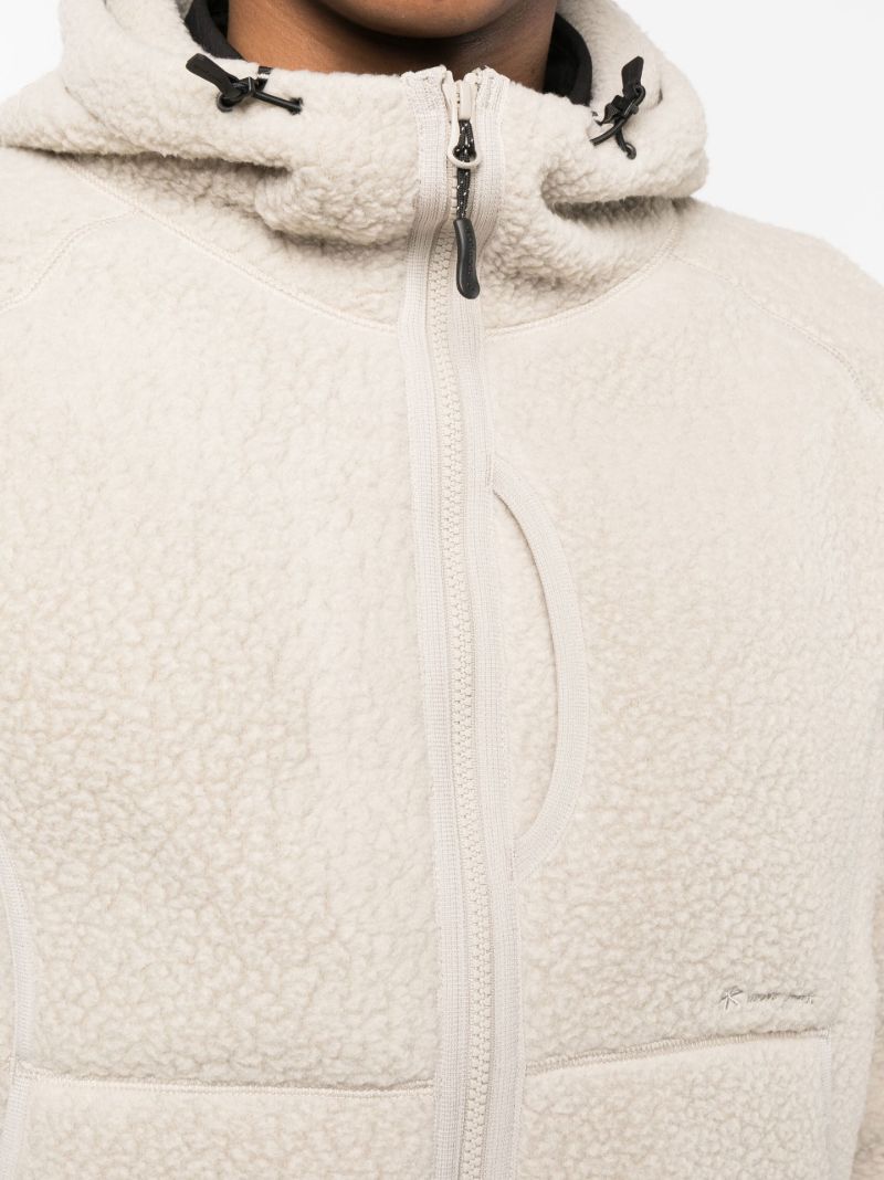 Beige Boa Fleece Jacket